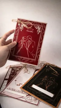 كرت دعوة زفاف فاخر — تصميم كلاسيكي