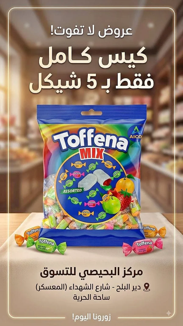 توفينا ميكس (Toffena) - مواد غذائية وبقالة - سوق غزة