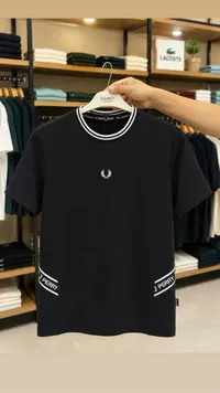 تيشيرت رجالي بياقة دائرية - فريد بيري (Fred Perry)