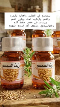 زيت السمسم الطبيعي