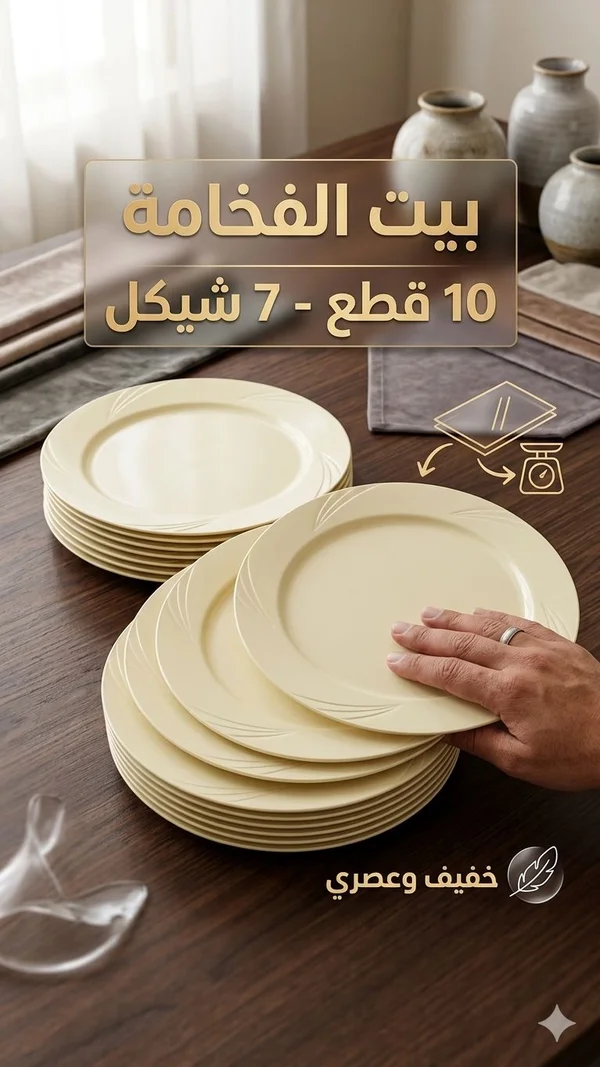 طقم صحون تقديم - بيت الفخامة - أدوات منزلية - سوق غزة