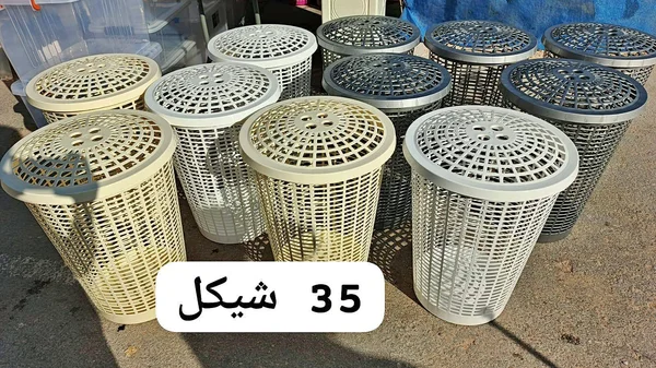 سلة غسيل بغطاء - أدوات منزلية - سوق غزة