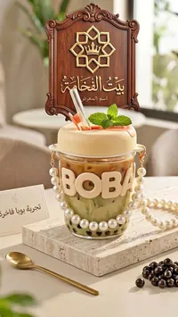 كوب بوبا بتصميم عصري - بيت الفخامة