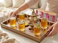طقم أكواب شاي زجاجية - أميريكانو (Americano)