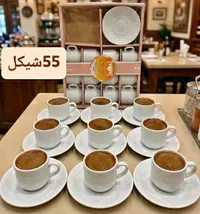 طقم فناجين قهوة بورسلين - ساديف (Sadef) - سوق غزة