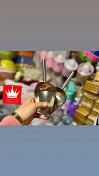 مغرفة حبوب ومواد جافة ستانلس ستيل - الفخامة مول
