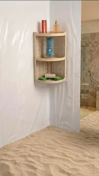رف زاوية للحمام