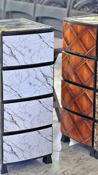 خزانة أدراج بتصميم رخامي