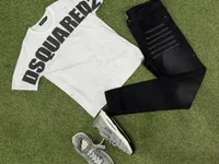طقم ملابس أطفال صيفي - ديسكوارد (Dsquared)