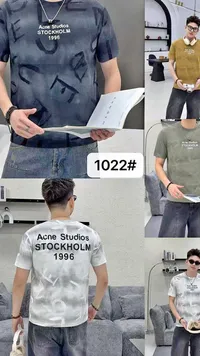 تيشيرت رجالي بنقشة عصرية - أكن ستوديوز (Acne Studios)