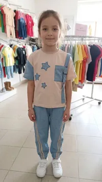 طقم ملابس أطفال بناتي
