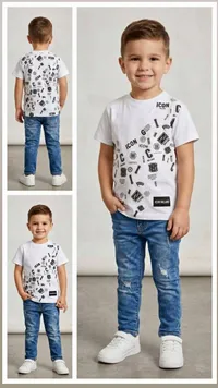 طقم ملابس أولادي صيفي - آيكون ميلانو (Icon Milano)
