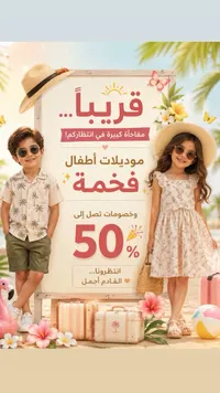 تشكيلة ملابس أطفال صيفية
