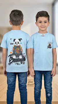 تيشيرت بطباعة باندا - كوت (Cute)