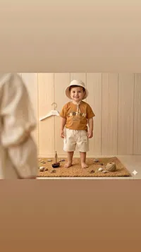 طقم شورت وتيشيرت بطبعة كابتن - بيبي كاب (Baby Cap)
