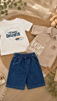طقم ملابس أطفال - مهندس صغير (Kids Wear)