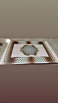 سجادة أرضية عصرية بنقوش ماندالا