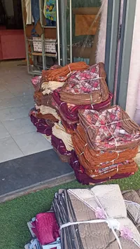 مفارش كنب مبطنة مزخرفة