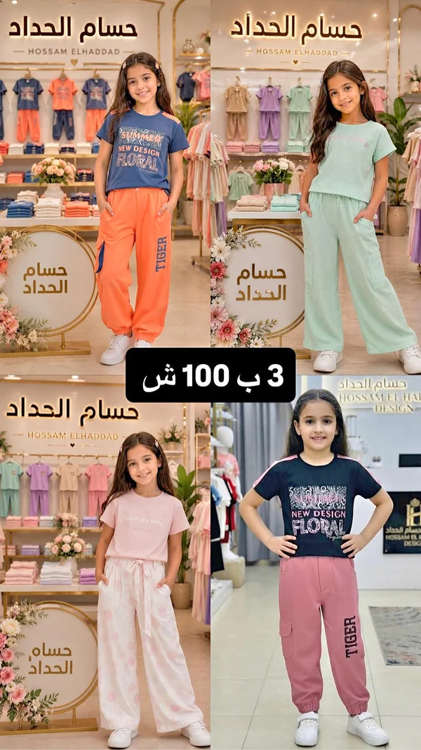 تشكيلة ملابس أطفال - حسام الحداد - ملابس أطفال - سوق غزة
