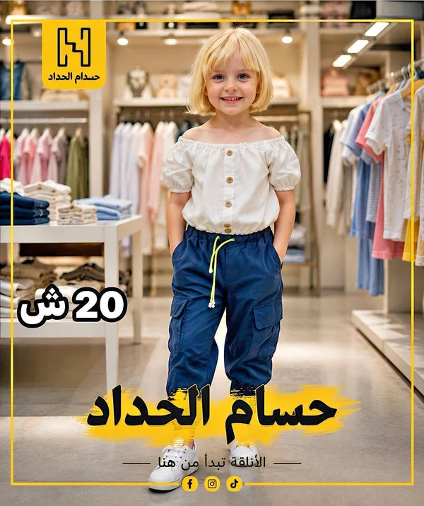 ملابس أطفال - حسام الحداد - ملابس أطفال - سوق غزة