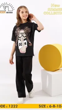 طقم ملابس صيفي للبنات - ديزرت كيدز وير (Desert Kids Wear)