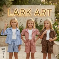 طقم ملابس صيفي للبنات - لارك آرت (Lark Art)