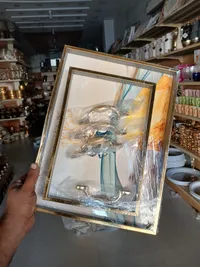 صواني ضيافة زجاجية مع غطاء