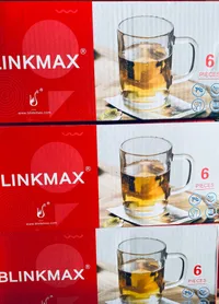 طقم أكواب زجاجية - Blinkmax