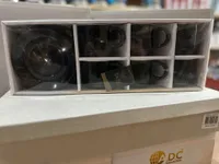 طقم فناجين قهوة زجاجية أسود - إيه دي سي (ADC)