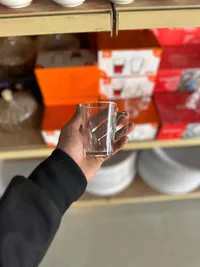 كوب زجاجي شفاف للمشروبات الساخنة