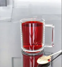 كوب زجاجي شفاف للمشروبات الساخنة