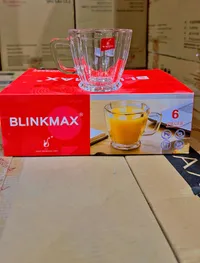 طقم أكواب زجاجية 6 قطع - بلينك ماكس (Blinkmax)