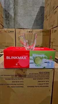 طقم أكواب قهوة زجاجية - بلينك ماكس (Blinkmax)