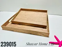 طقم صواني تقديم خشبية - شاور هوم لايف (Shawar Home Life)