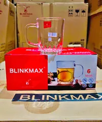 طقم أكواب زجاجية 6 قطع - بلينك ماكس (Blinkmax)