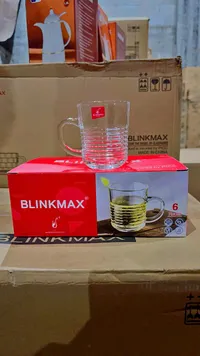 طقم أكواب زجاجية 6 قطع - بلينك ماكس (Blinkmax)