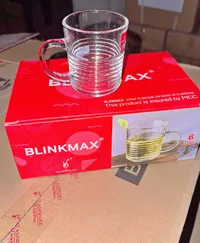 طقم أكواب زجاجية - بلينك ماكس (Blinkmax)