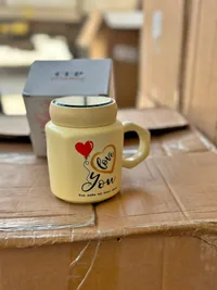 كوب سيراميك بتصميم قلب (Love You)