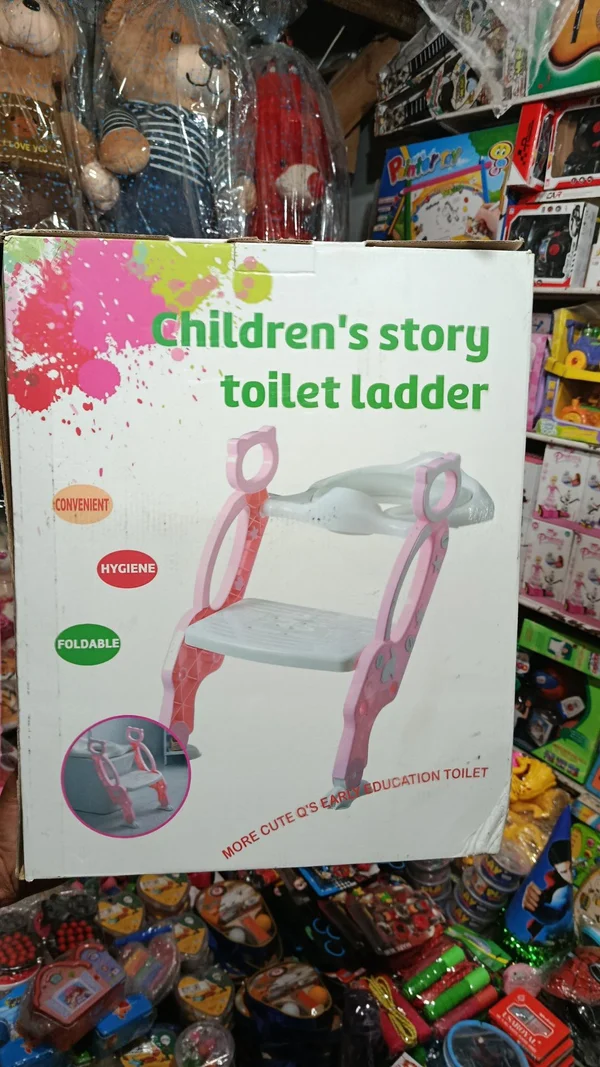 سلم تدريب الأطفال على استخدام المرحاض (Children's Story Toilet Ladder) - ألعاب - سوق غزة
