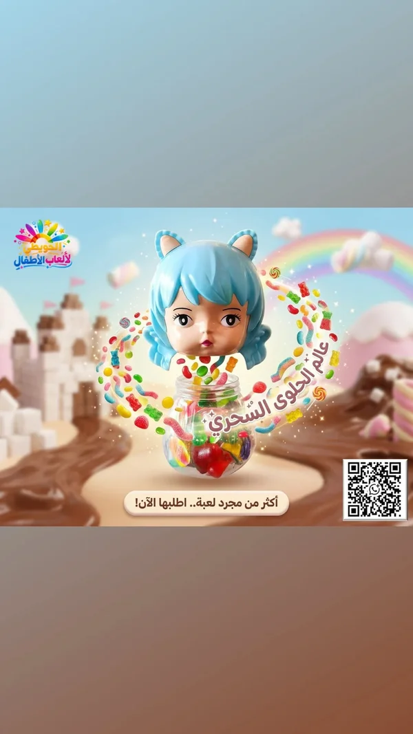 لعبة عالم الحلوى السحري - الحويطي لألعاب الأطفال - ألعاب - سوق غزة