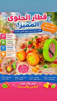 قطار الحلوى المميز