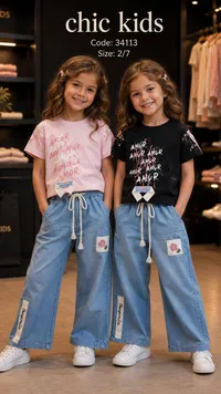 طقم ملابس بناتي صيفي - شيك كيدز (Chic Kids)