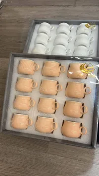 طقم فناجين قهوة سيراميك - دويك (Dweik)