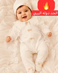 طقم مواليد فاخر - الجد دوله البيبي