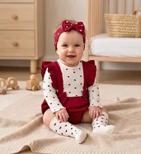 طقم ملابس أطفال بناتي - قلوب (Kids Fashion)