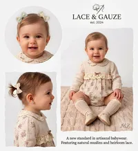 ملابس أطفال دانتيل وشاش - Lace & Gauze