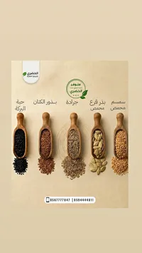 تشكيلة بذور ومكسرات طبيعية - الخضري للتجارة العامة