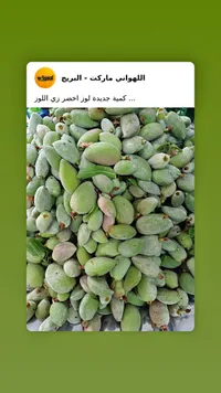 لوز أخضر طازج - اللهواني ماركت
