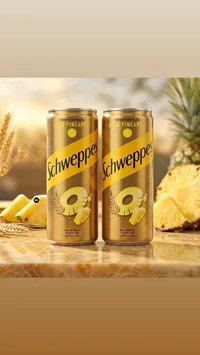 مشروب شعير غازي بنكهة الأناناس الذهبي - شويبس (Schweppes)
