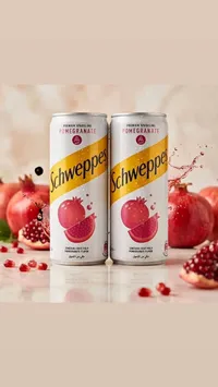 مشروب غازي فوار بنكهة الرمان - شويبس (Schweppes)